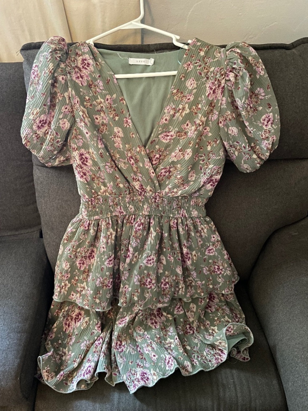 Lush green mauve dress